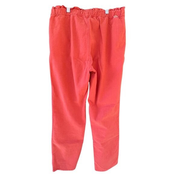 Mother Pants Womens 31 Hot Coral Springy High Rise Ankle Utility Casual Pockets - Picture 4 of 14